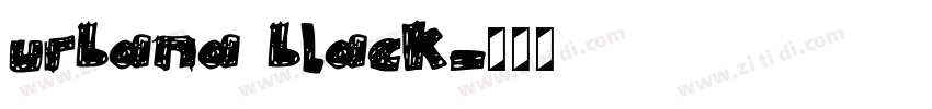 urbana black字体转换